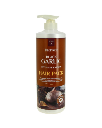 Deoproce Black Garlic Intensive Energy Hair - Маска для волос с экстрактом черного чеснока 1000 мл - hairs-russia.ru